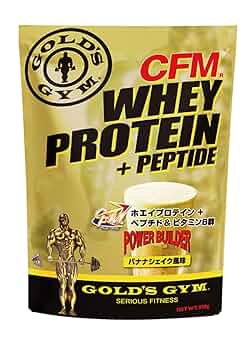 GOLD&#39;S GYM - ゴールドジムCFMプロテイン Amazon | ゴールドジム(GOLD'S GYM) CFMホエイプロテイン バナナ